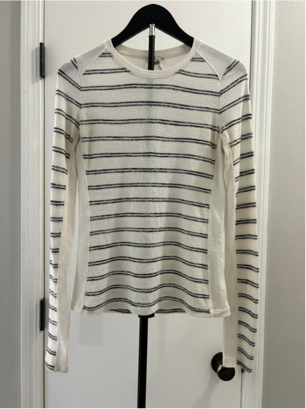 rag & bone Striped Knit Crewneck Long Sleeve Top Size XS